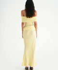 Benni Nico Off Shoulder Maxi - 8 / Yellow - Dresses