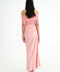 Benni Nico off Shoulder Maxi Dress Candy Floss Pink Size 6 - 6 / Pink - Dresses