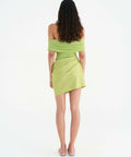 2054-Benni-Nico-Off-Shoulder-Mini-Dress-Apple-3-scaled