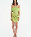 2054-Benni-Nico-Off-Shoulder-Mini-Dress-Apple-1-scaled