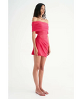 NicoOffShoulderMiniDresswatermelon2