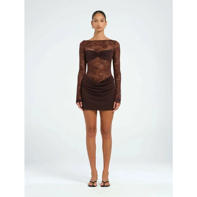 Benni Oscar Mini - 8 / Brown - Dresses