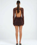 Benni Oskar Mini Dress - 10 / Brown - Dresses