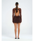 Benni Oskar Mini Dress Brown - 6 / Brown - Dresses