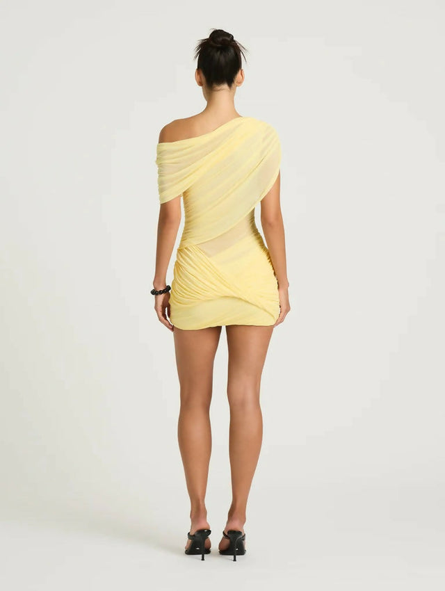 Benni Otto Mini Dress - 6 / Yellow - Dresses