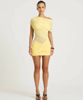 Benni Otto Mini Dress - 6 / Yellow - Dresses