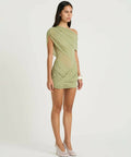 Benni Otto Mini Dress - 8 / Green - Dresses