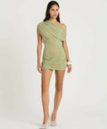 Benni Otto Mini Dress - 8 / Green - Dresses