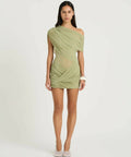 Benni Otto Mini Dress - 8 / Green - Dresses