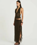 Benni Penelope Dot Maxi Dress Brown Size 8 - 8 / Brown - Dresses