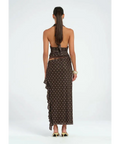 Benni Penelope Maxi Dress Espresso Polka - 8 / Brown - Dresses