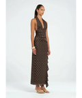 Benni Penelope Maxi Dress Espresso Polka - 8 / Brown - Dresses
