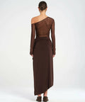 BENNI Roman Maxi Dress in Chocolate - 8 / Brown - Dresses