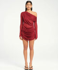 BENNI Vienna Mini Dress in Sangria Red - 8 / Red - Dresses