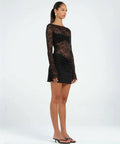 Benni Yana Lace Mini Dress - 10 / Black - Dresses