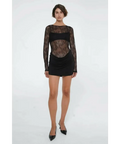 Benni Yana Lace Mini Dress - Black - 8 / Black - Dresses