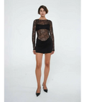 BENNI Yana Lace Mini Dress in Black Size 6,8,10 - Dresses