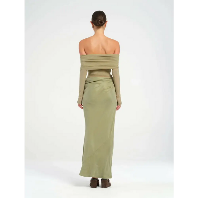 BENNI Yasmin Maxi Dress Pistachi - Dresses