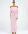 BENNI Yasmin Off-Shoulder Dress in Pink - 8 / Pink - Dresses