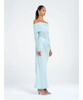 Benni - Yasmin Off-Shoulder Maxi Dress - Baby Blue - Dresses