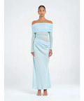 Benni - Yasmin Off-Shoulder Maxi Dress - Baby Blue - Dresses