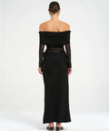 Benni Yasmin Off Shoulder Maxi Dress - Black - 10 / Black - Dresses