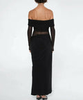 Benni Yasmin Off-Shoulder Maxi Dress Black - 8 / Black - Dresses