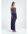 Benni - Yasmin Off-Shoulder Maxi Dress - Navy - Dresses