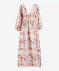 Bernadette Matthieu Maxi Dress Peony Floral Print Size 12 - Dresses