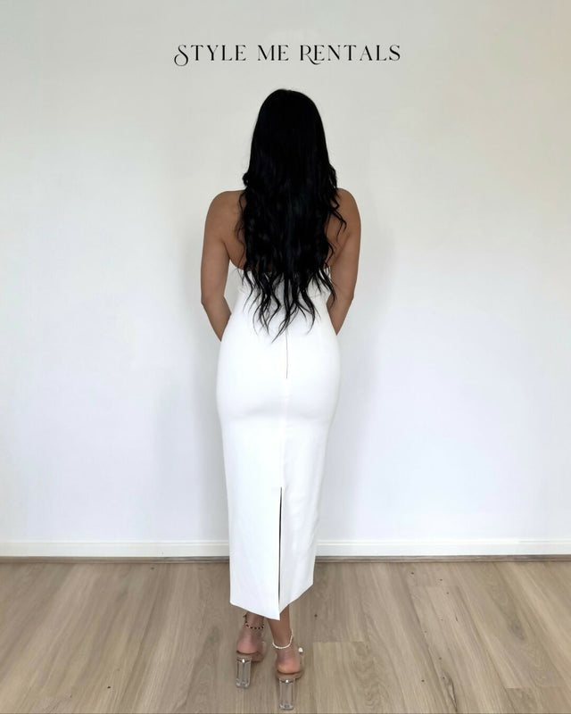 Bianca and Bridgett Mia Pearl Midi Dress White - Dresses