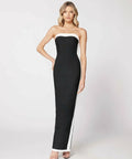 Bianca & Bridgett Ashley Gown in Black White - 8 / Black - Dresses