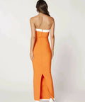 Bianca & Bridgett Ashley Midi Dress in Orange - Dresses