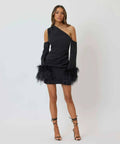 Bianca & Bridgett Dezi Mini Dress Black - 8 / Black - Dresses