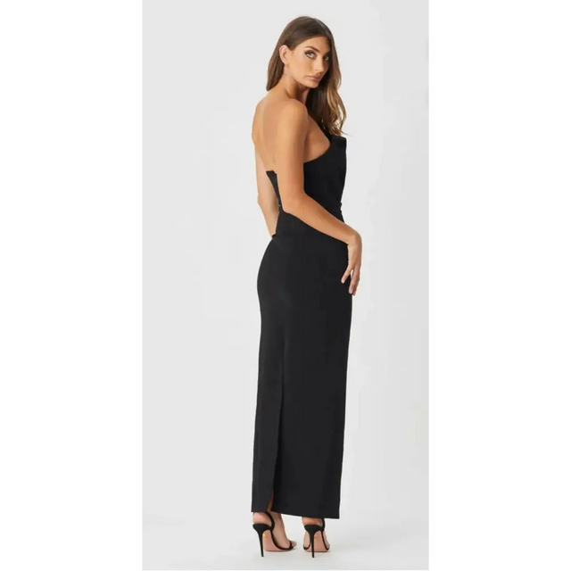 Bianca & Bridgett London Long Black Dress - 12 / Black - Dresses