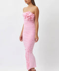 Bianca & Bridgett Tara Midi Dress - 6 / Pink - Dresses