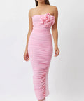 Bianca & Bridgett Tara Midi Dress - 6 / Pink - Dresses
