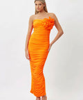 Bianca & Bridgett Tara Midi Orange Size 12 - 12 / Orange - Dresses