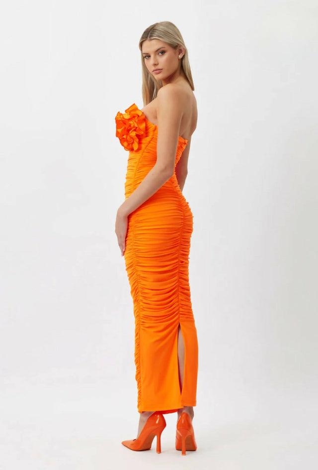 Bianca & Bridgett Tara Midi Orange Size 12 - 12 / Orange - Dresses