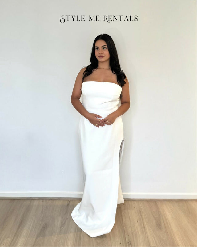 Bianca & Bridgett Willow Midi Dress White Size 14 - 14 / White - Dresses