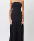 Bianca Mara Pleated Dress Black - 10 / Black - Dresses