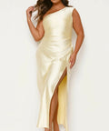 Billy J Victoria Maxi Dress - 12 / Yellow - Dresses