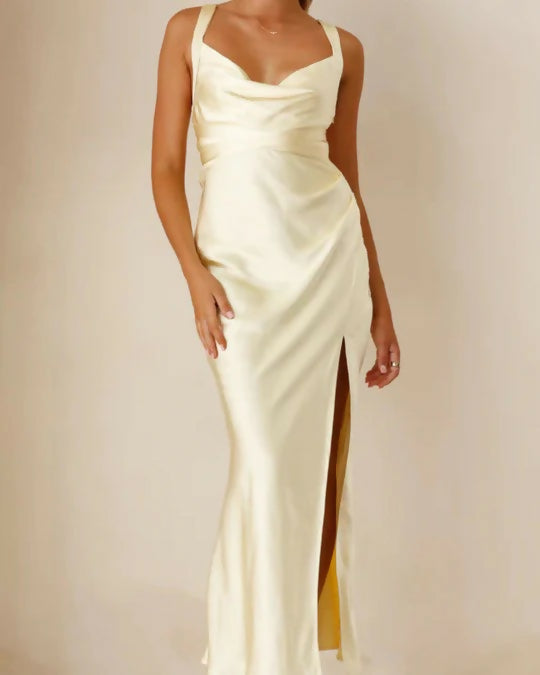 Billy J Zendaya Gown in Yellow - 6 / Yellow - Dresses