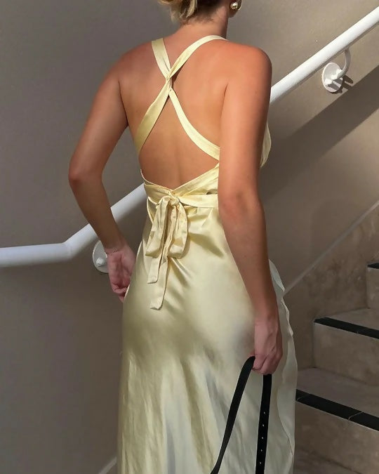 Billy J Zendaya Gown in Yellow - 6 / Yellow - Dresses