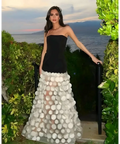 Bronx And Banco Harper Strapless Black and Beige Gown Size XS & S - Dresses