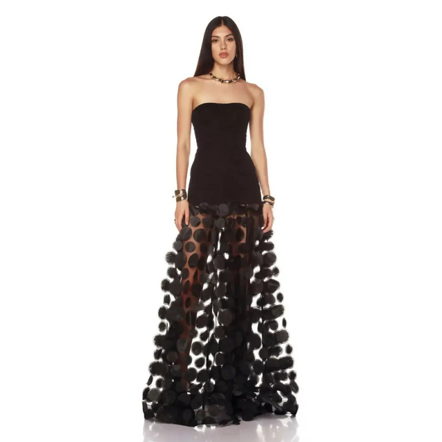 Bronx And Banco Harper Strapless Gown Dress Black Size S - 8 / Black - Dresses
