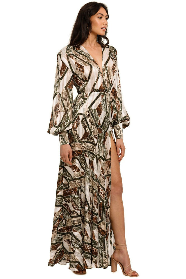 Bronx And Banco Patchwork Maxi Dress - Dresses