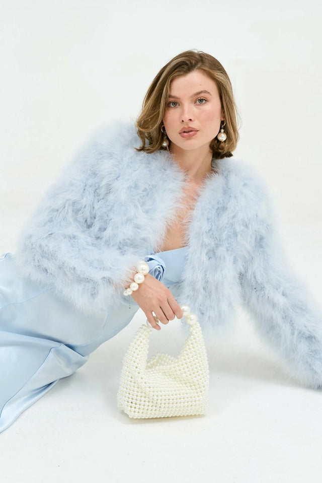 Bübish Luxe Savannah Rosette Gown - 8 / Blue - Dresses