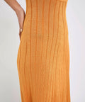 By Johnny Adelita Knit Midi Dress Orange Size 8 / S - 8 / Orange - Dresses