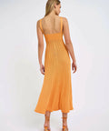 By Johnny Adelita Knit Midi Dress Orange Size 8 / S