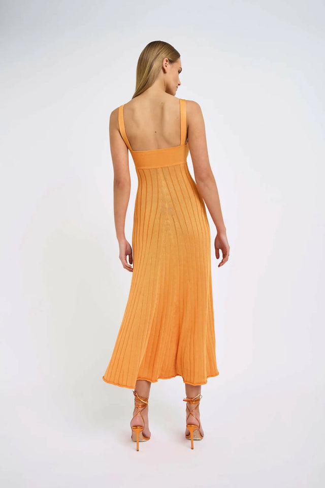By Johnny Adelita Knit Midi Dress Orange Size 8 / S | Passion For Fashion By Johnny Adelita Knit Midi Dress Orange Size 8 / S | Passion For Fashion